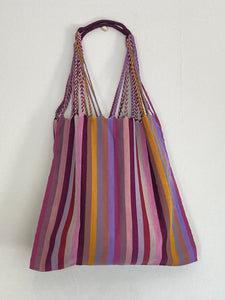 Hammock Tote in Multi Stripes