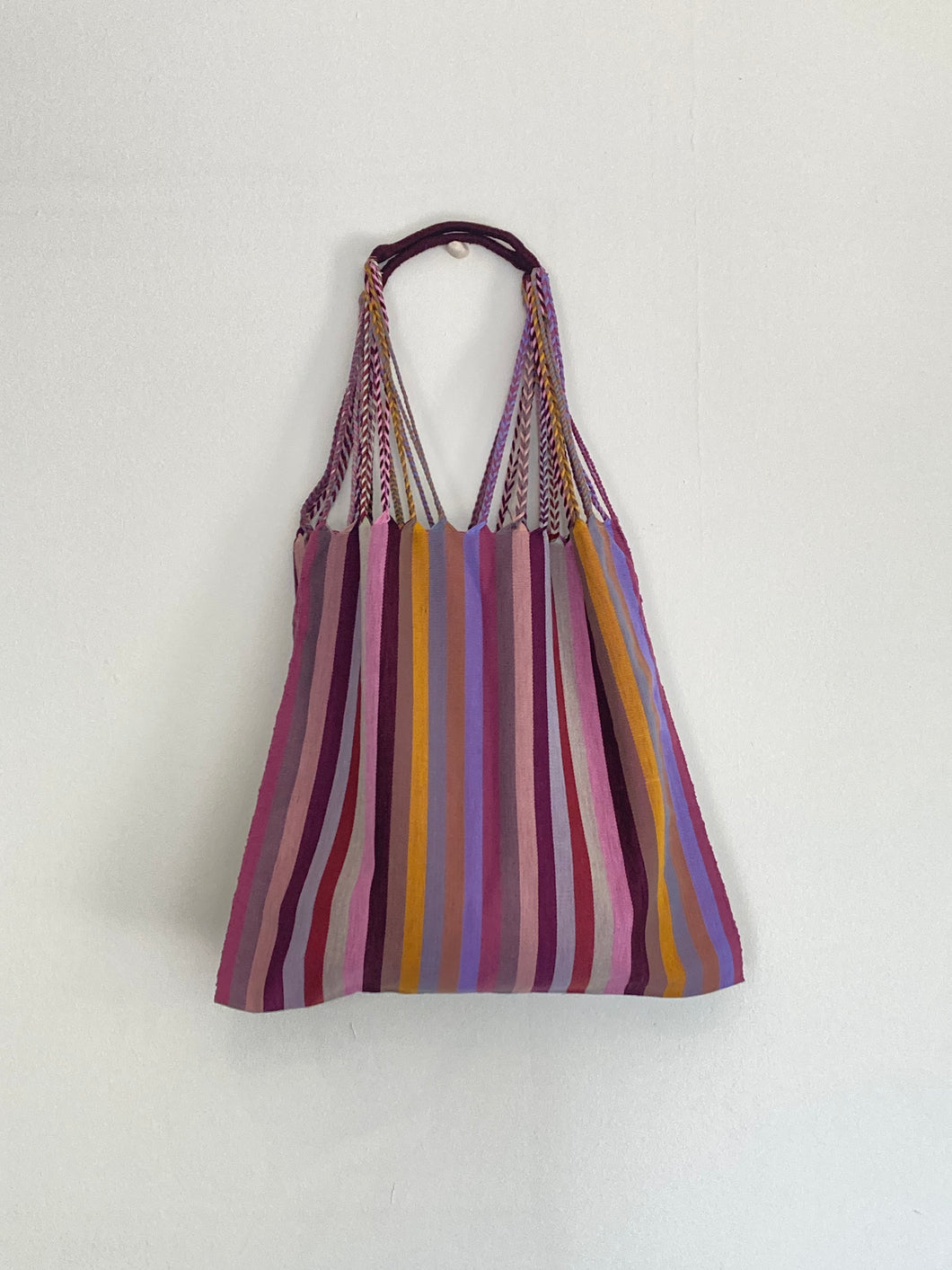 Hammock Tote in Multi Stripes