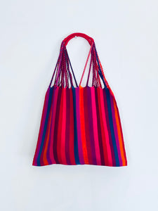 Hammock Tote in Pink Stripes