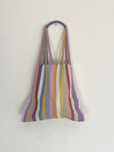 Hammock Tote in Pastel Stripes