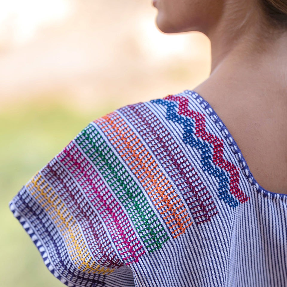 Traditional Mexican Kaftan with embroidery